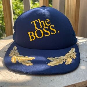 Vintage “The Boss” trucker hat with wings